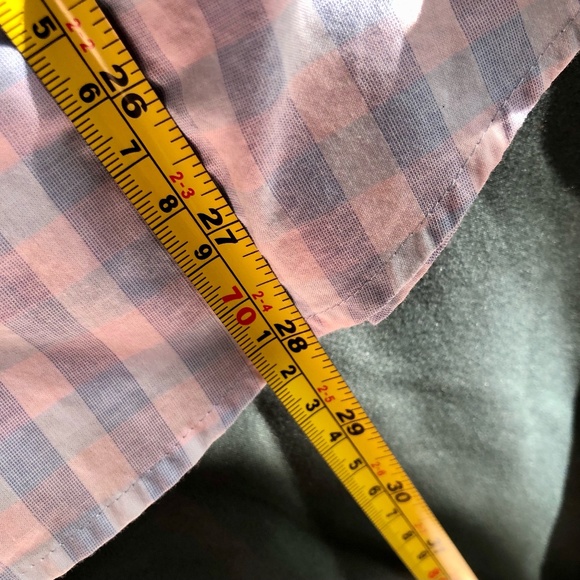 BAR III Pink, Blue and White Slim Fit Men's Button Down Shirt - Size Medium - Picture 6 of 7